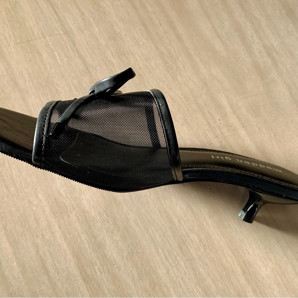 Kitten heels Bow Mules